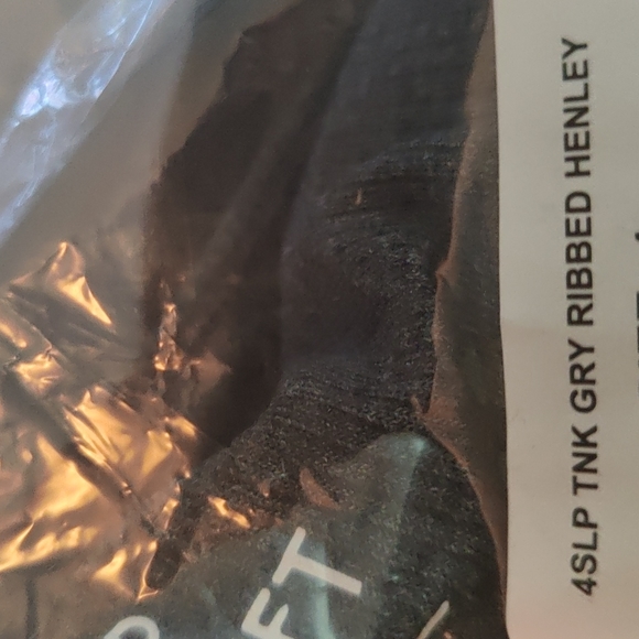 🔷RIB HENLEY SLEEVELESS SLEEP TANK - Picture 6 of 7